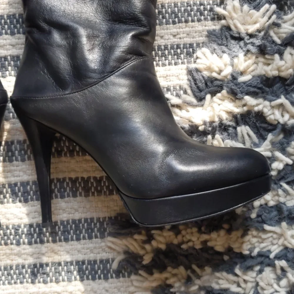 Stuart Weitzman OvertheKnee Lthr Platform Boot 8.5